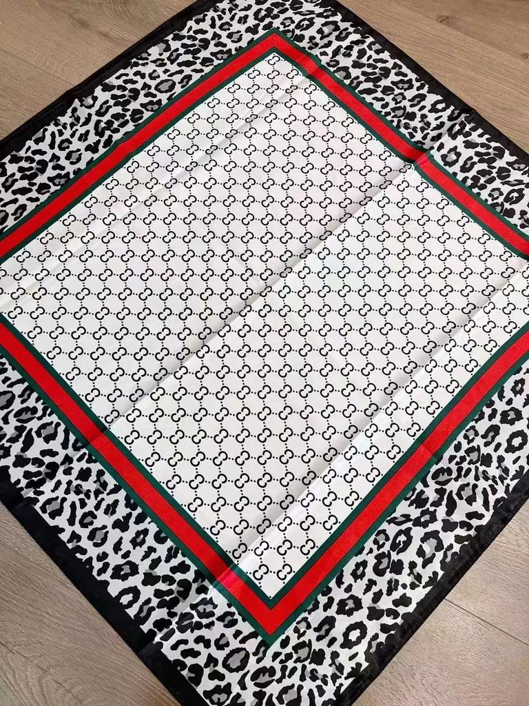 High-quality Luxurious Silk Scarves Headband Scarfs Neck Scarf For Women Chain Silk Scarf Women's Decorative Shawl