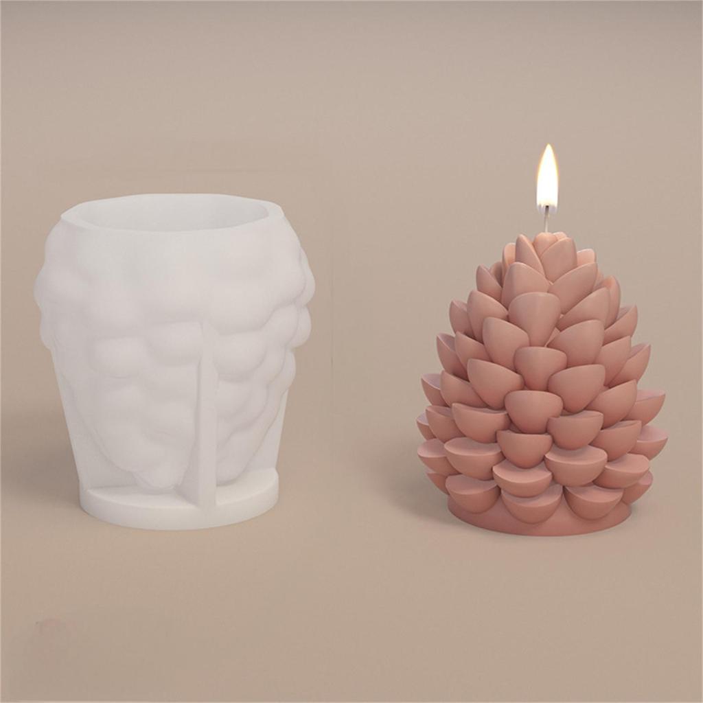 3D свеча Sili Mold DIY Multicavity Nut Смола Мыловарение Набор для шоколадного торта Ледяная форма Рождественский декор Подарок