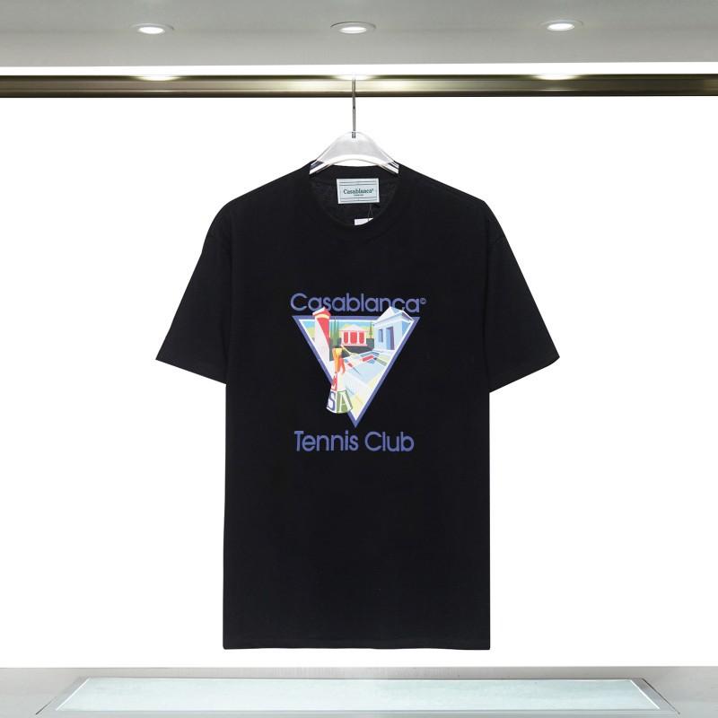 Casablanca 23 spring and summer new fantasy gate starry sky castle casa letter logo short-sleeved couple T-shirt