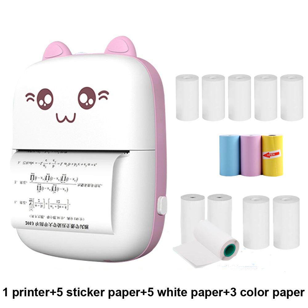 2024 Мини-термопринтер Принтер для самоклеящихся этикеток Портативный Bluetooth-принтер для фотопечати Портативный карманный принтер для Android IOS.