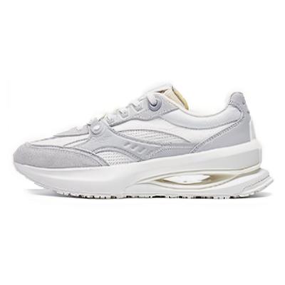 Li Ning 92 Shadow Нескользящие Износостойкие Низкие Повседневные Кроссовки Женские Серый Белый AGCT250-3