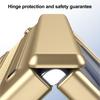 Yousheng Чехол для телефона Samsung Z Fold 6 PC Shell со слотом для стилуса, пружинным шарниром для защиты и встроенной подставкой, полноразмерный чехол с закаленным стеклом