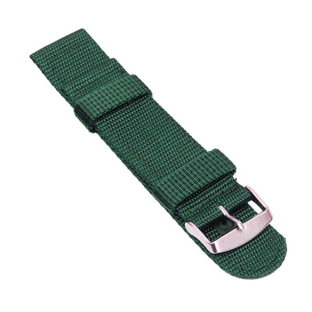 Ремешок для наручных часов из ткани канва из нейлоновой ткани в стиле милитари 18/20/22/24 мм