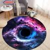 Круглый ковер с 3D HD принтом космической черной дыры, коврик для стула, прочный нескользящий придверный коврик, детский игровой коврик, ковры для гостиной и спальни