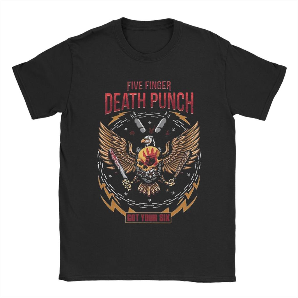 Unisexs TShirt 5FDP Five Finger Death Punch Jekyll and Hyde Amazing Cotton Tee Shirt Short Sleeve  T Shirts Crew Neck Tops Summer