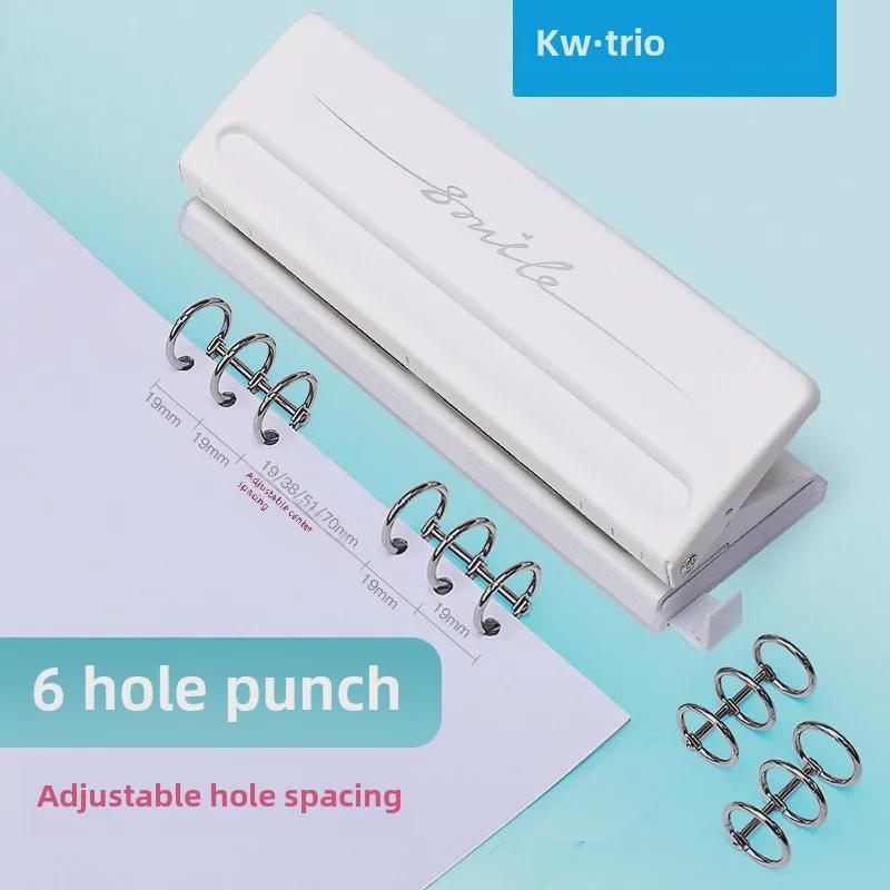 Kedeyou 9170 Adjustable 6-Hole Punch for Loose-Leaf Paper