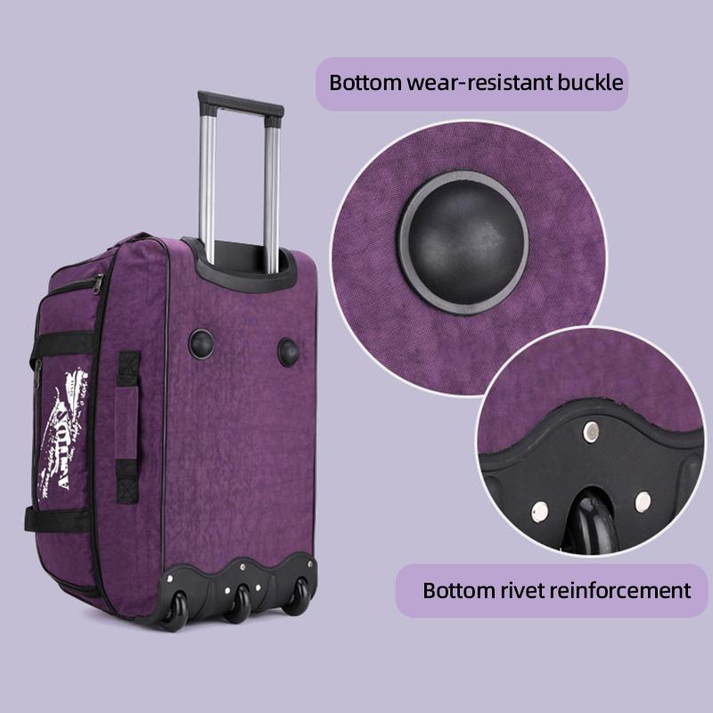 Оксфордский холст дорожная сумка на колесах Компактный водонепроницаемый складной багаж большой вместимости унисекс