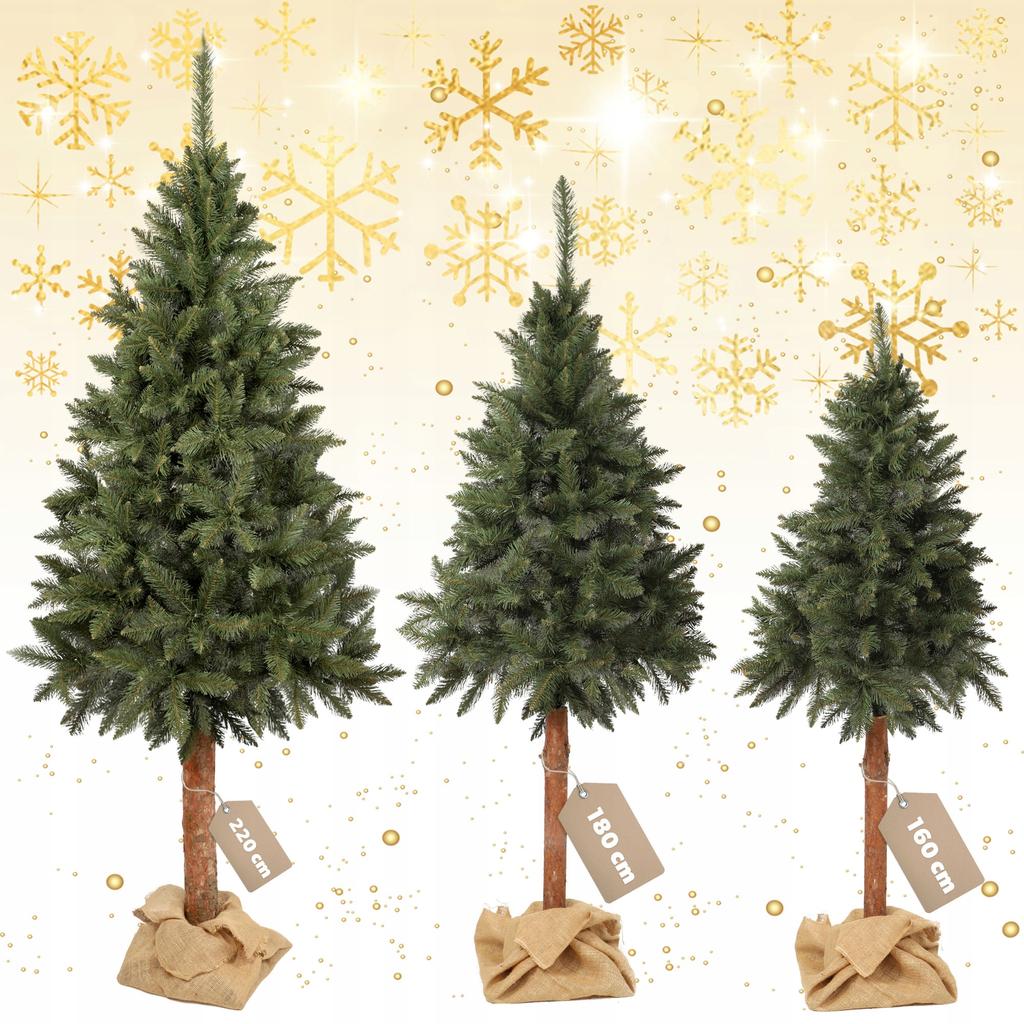 KADAX Artificial Christmas Tree On a Trunk 220 Cm Natural Spruce