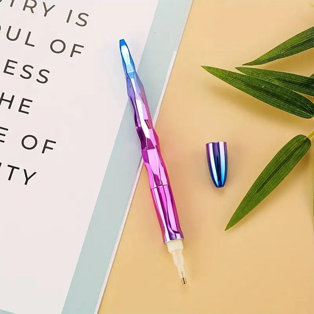 Ручка для алмазной живописи Gradient 5D Diamond Art Pen, ручка для алмазной живописи и аксессуары для круглых и квадратных драгоценных камней с шестью сверлами