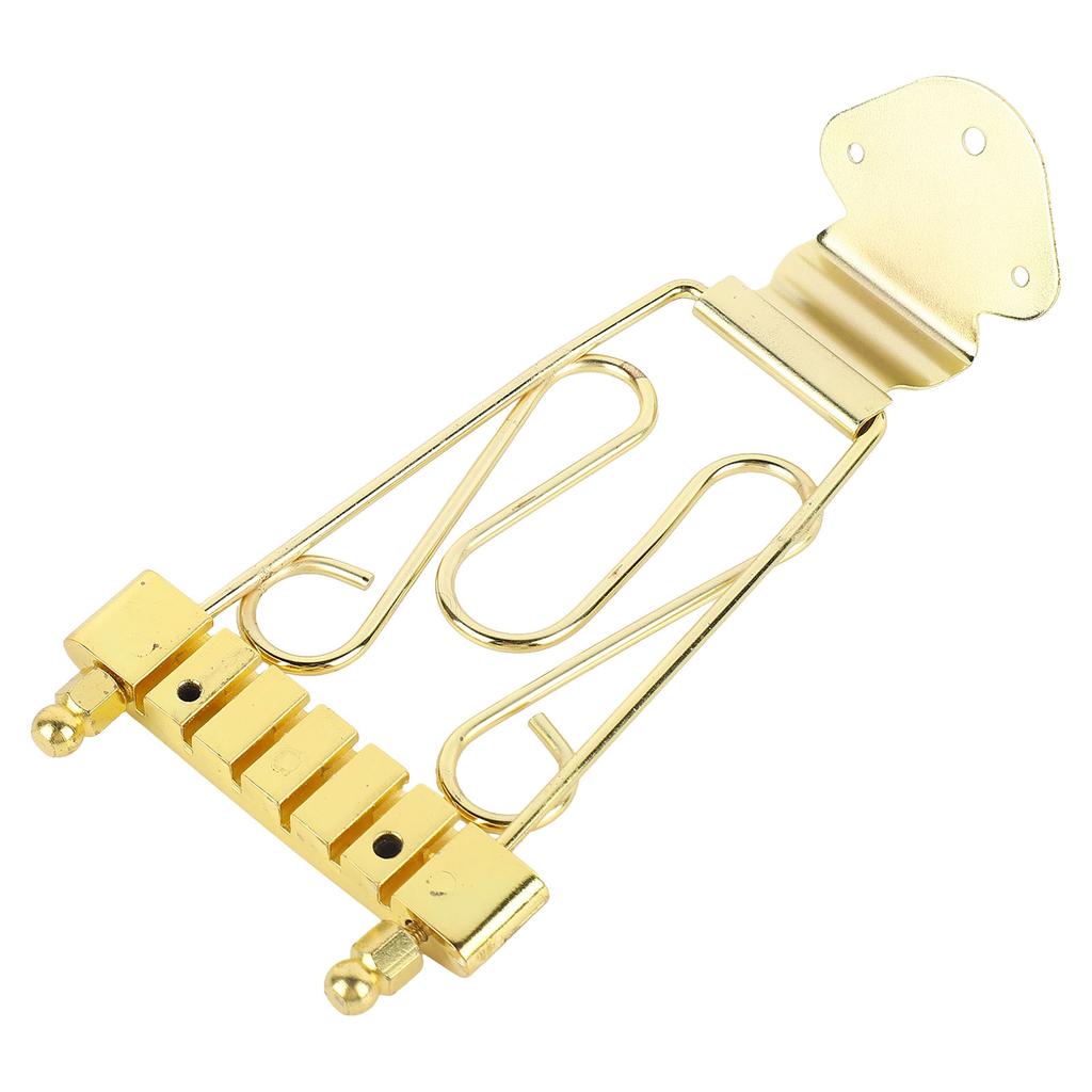 Бридж для бас-гитары Струнодержатель Цинковый сплав 6 струн Электробас Бридж Струнодержатель Замена Золото