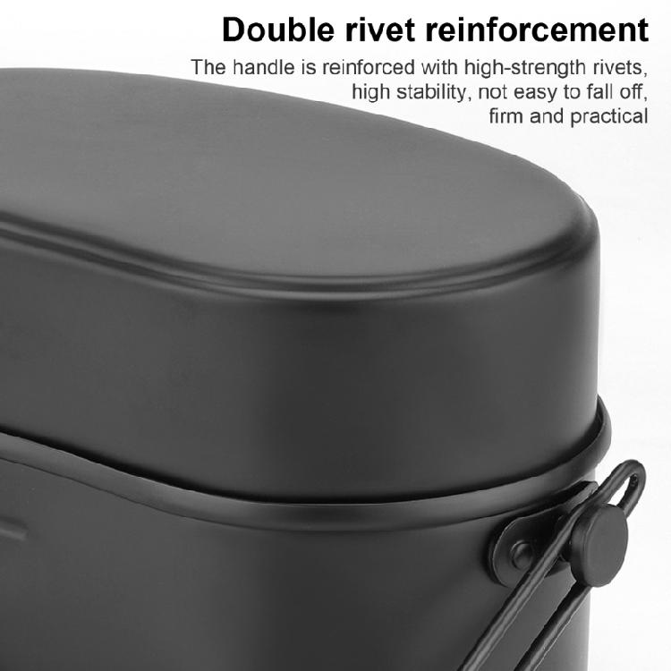 Раздельный штабелируемый контейнер для ланча, безопасный для микроволновой печи, контейнер для еды для походов и активного отдыха