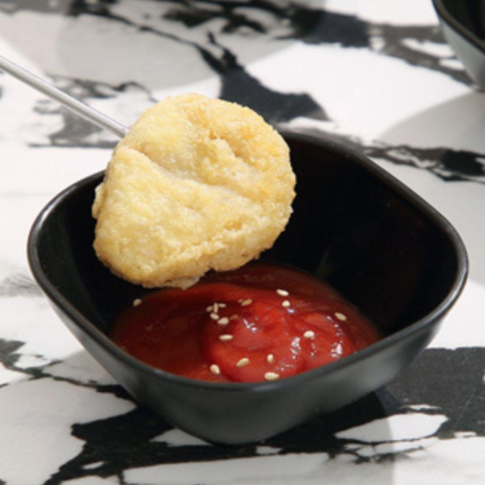 10 Piece Flower/Square Seasoning Dish Black Snack Bowl Multifunctional Fruits Bowl Hot Pot