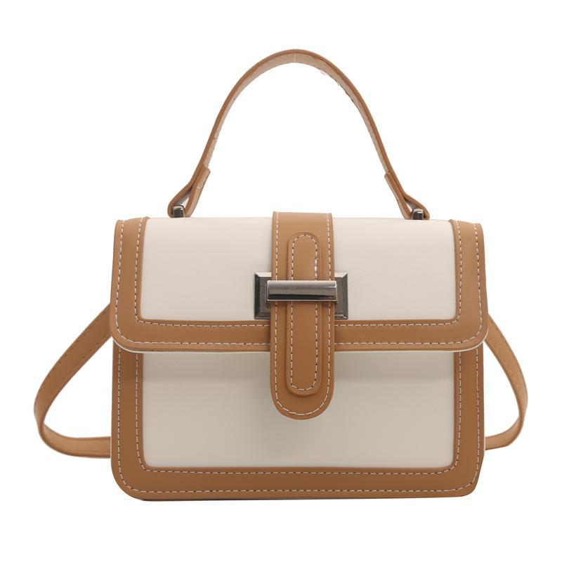 Korean Style Fashion Color-blocking Spring New Style Simple and Fashionable Crossbody One-shoulder Handbag Small Bag for Women