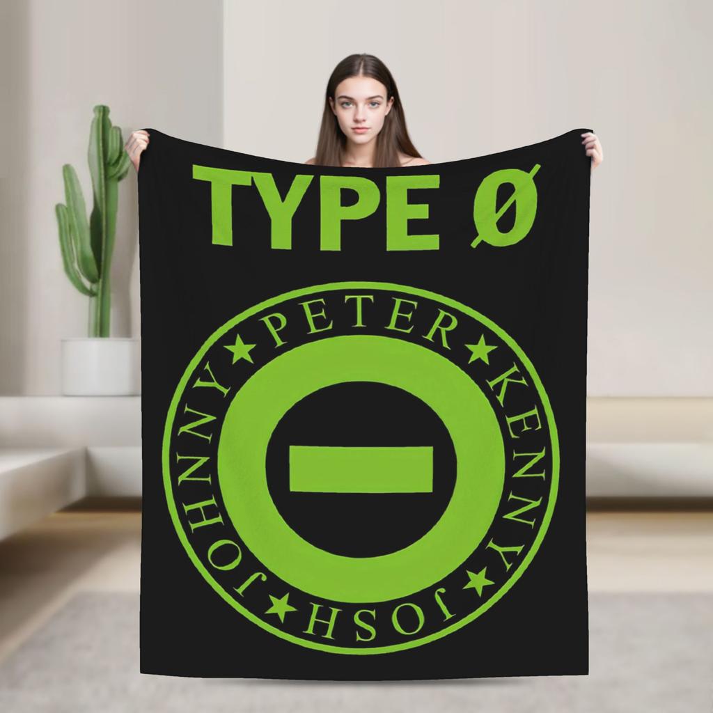 Плед для фанатов рок-группы Type O Negative, Музыкальный альбом, Пушистый, Забавный, Дышащий плед-покрывало для спальни, Осень/Зима, Офис