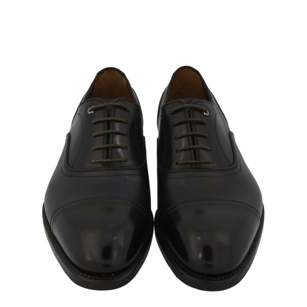 Salvatore Ferragamo Baron Leather Oxfords Blue