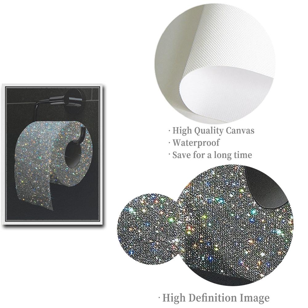 Современный туалет сексуальная женщина холст картины мода черно-белая рулонная бумага плакаты бар девушки пьют ванная комната настенное искусство декор комнаты