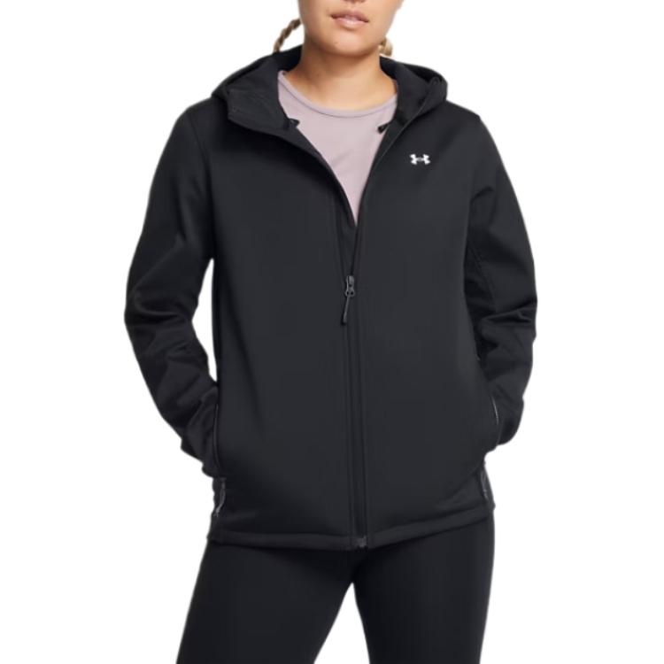 Under Armour Storm Cold Gear Infrared Shield 2.0 Повседневная Простая Удобная Однотонная Универсальная Куртка Женские куртки Черный 1371595-002