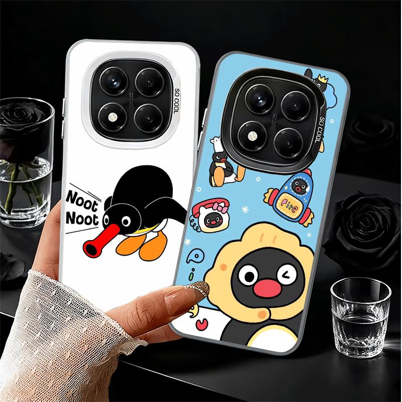 Cartoon P-Pingu Penguin Soft Phone Case for Xiaomi Redmi Note 13 14 15 Pro Plus 12S 12 11S 11 11T 10S 10 Shockproof Cover Back S