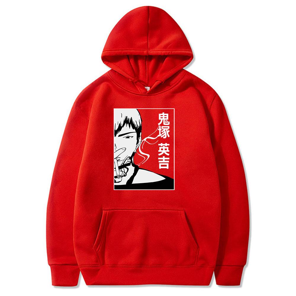 Трендовая крутая одежда, толстовки для пар с принтом Great Teacher Onizuka Gto, классический повседневный стиль, одежда Unsiex, хлопковая толстовка большого размера