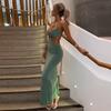 Bandage Sexy Backless Maxi Dresses Club Party Summer Holiday Dress Cut Out Sleeveless Elegant Long Dress Robe