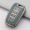 3/4Button TPU Car Key Fob Shell Cover for Hyundai Genesis Coupe Sonata Ix35 for KIA Forte Sportage K2 K5 Smart Key Case Keychain