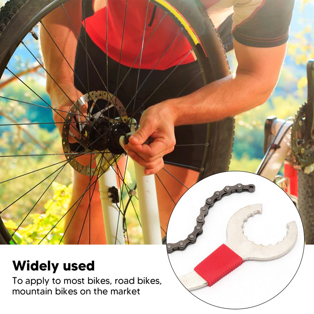 9 Pcs Bicycle Repair Tool Kit Bottom Bracket Crank Freewheel Remover Wrench Bike Chain Pliers Set