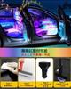 Car LED Strip Ambient Full Interior Decorative Ambient USB Cigarette Lighter Music App Remote 12V Lights, Footlights, Color, Illumination, Lighting,