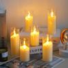 1/6pcs LED Flameless Electric Candles Lights Creative Led Tea Lamp Warm White Flickering Candles Tealight For Wedding Christmas