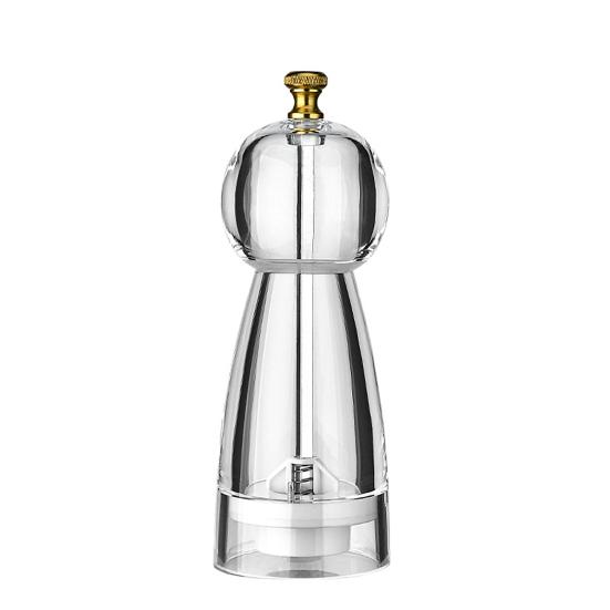 Мельница для перца, прозрачная регулируемая толщина, 6/8 дюймов, ручная ручная машина для специй, солонка, кухонный гаджет