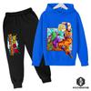 Dragon Ball Children's Hoodie CoatFall Girl Long Sleeve Warm Boy Suit 4 To 14 Years Old Jacket Boy Clothes Sweater Top Pants