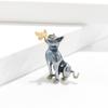 European & American Style Cute Cartoon Butterfly Puppy Brooch - High-End Niche DIY Pin for Women's Clothing