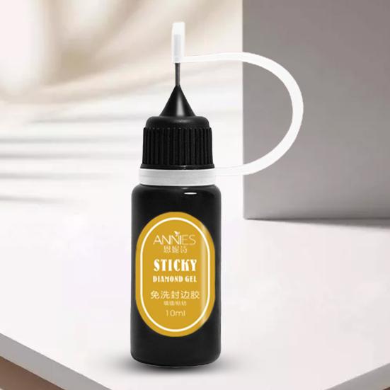 10 мл клей для дизайна ногтей, не смываемый, супер липкий, долговечный клей для ногтей со стразами для женщин