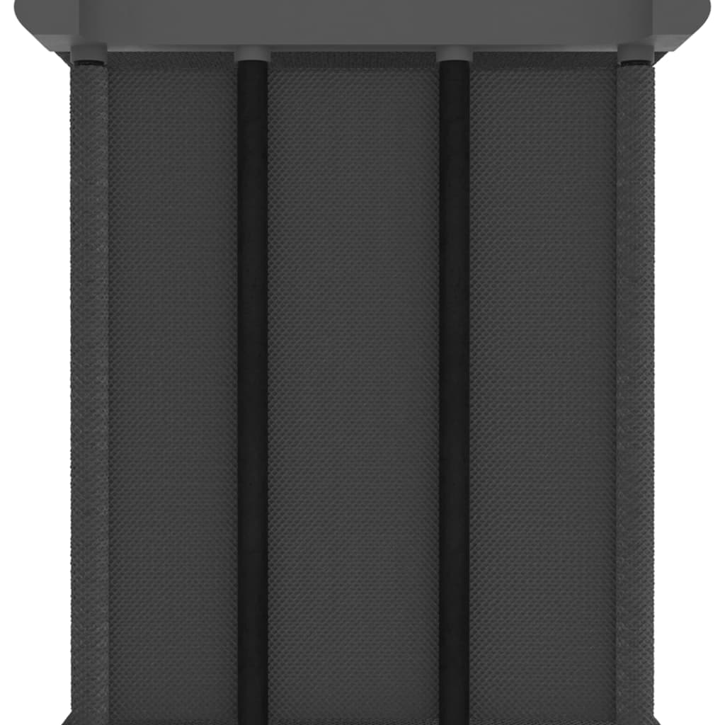 Cube Shelf with 9 Fabric Bins Gray 103 x 30 x 107.5 cm Fabric