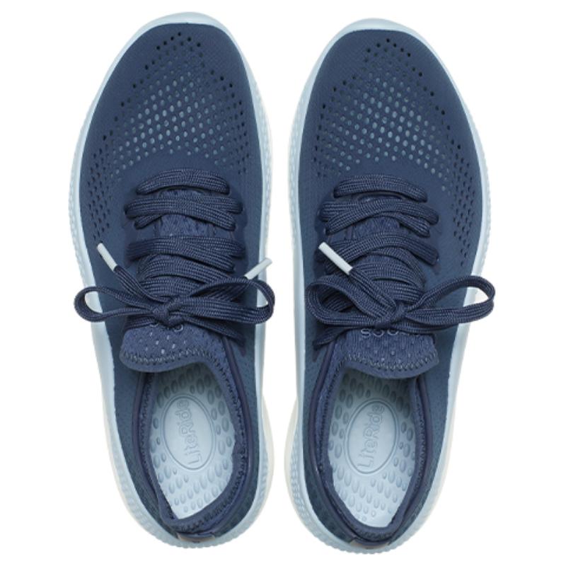 Crocs Мужские повседневные кроссовки LiteRide 360 для хайкинга, со шнуровкой, низкие, цвет темно-синий