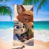 Zootopia Beach Towel Microfiber Bath Towel Kids Cartoon Week Judy Nick Quick Dry Towel