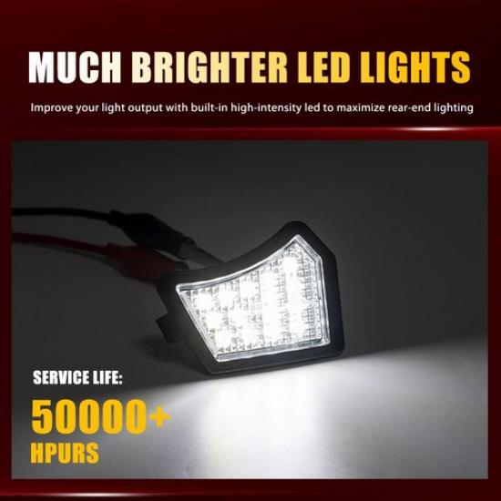 Белая светодиодная подсветка под зеркалом бокового вида (фонарь освещения дорожного полотна) для Jaguar XF 2009-21/XK 2006-14 A