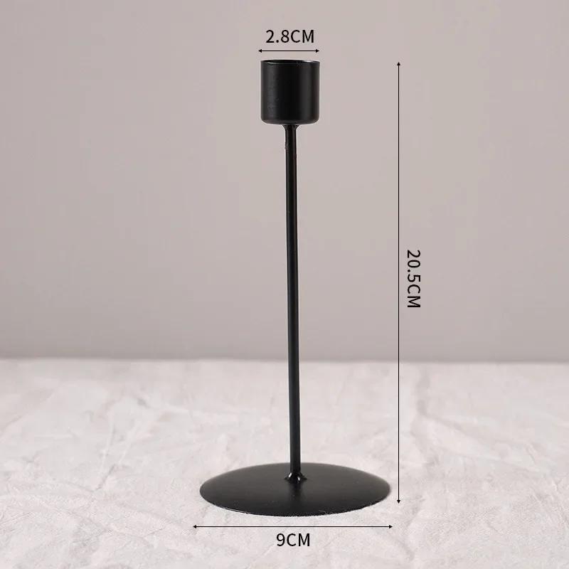 Candle Holders Modern Metal Candlestick Wedding Candle Stand Exquisite Desktop Party Decor for Home Office Decor