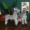 Small Simulation Zebra Doll Plush Toy Foal Doll Children Soothing Rag Doll Stage Photography Props