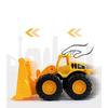 Engineering Children Car Fall Resistant Excavator Stirring Truck Boy Toy Beach