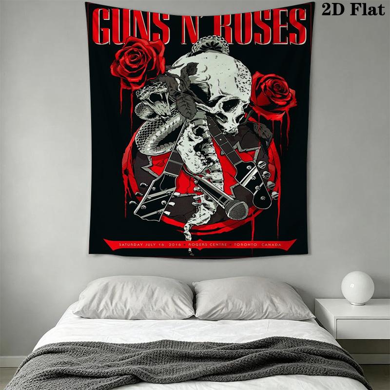 Guns N' Roses Pattern Home Decor Tapestry, Wall Hanging, Decorative RV Wall Cloth.NGT0928585