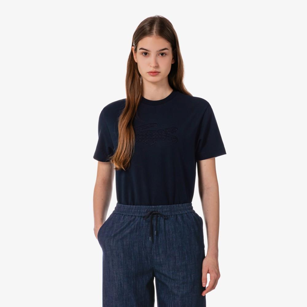 [Lacoste] Women's Lace Croc T-shirt TF600E-56G166