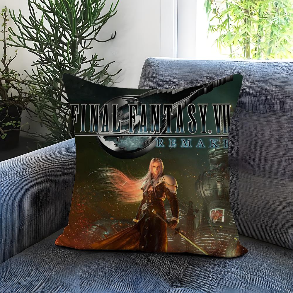 F-Final F-Fantasy VII Наволочка Подушки Удобная Двусторонняя Наволочка Идеально для Автомобиля Дивана Спальни и Не Только