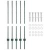 Embedded Fence Post 5 pcs Green 140 cm