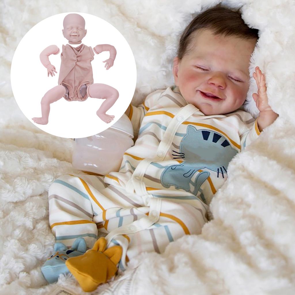 Silicone Reborn Doll Kit DIY Infant Mould Blank Doll Model with Clothes Body 22 InchBlank
