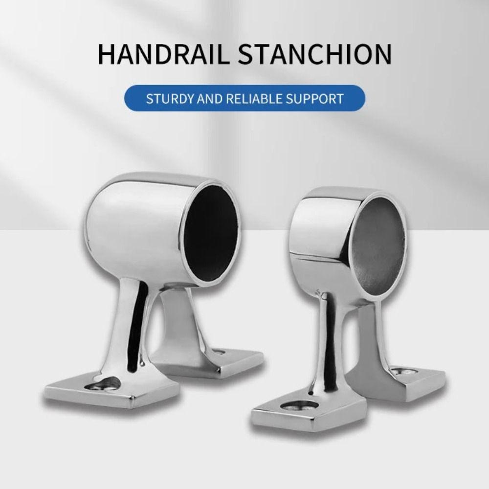 Stainless Steel Marine Handrail Bracket 90° Railing Part Secure Boat Hand Rail Fitting  Ship