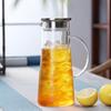 High Borosilicate Transparent Glass Cold Water Kettle Household Large Capacity Milk Juice Drink Flower Tea Cold White Water Kettle