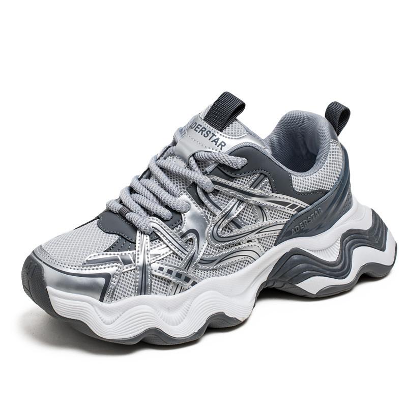 Кроссовки мужские весенне-летние новые дышащие туфли для папы мужские кроссовки на толстой подошве для студентов модные мужские туфли