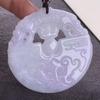 Burma A-Grade Natural Jade Leaf Pi Xiu Pendant