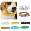 Dog Faux Leather Collar Puppy Leash Neck Strap Walking Traction Pet Supplies