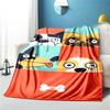 Cute Cartoon Puppy Blanket - Lightweight Flannel Throw for Sofa and Bed ,Digital Printed Blanket with Soft & Worm Flannel Fabric